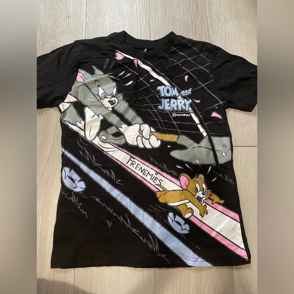 Tim and Jerry Black T-Shirt